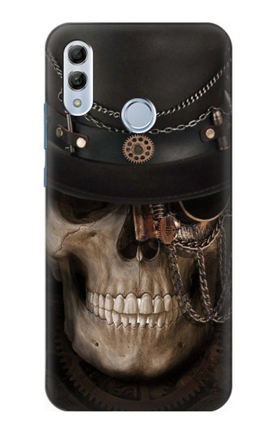 S3852 Steampunk Skull Case Cover Custodia per Huawei Honor 10 Lite, Huawei P Smart 2019