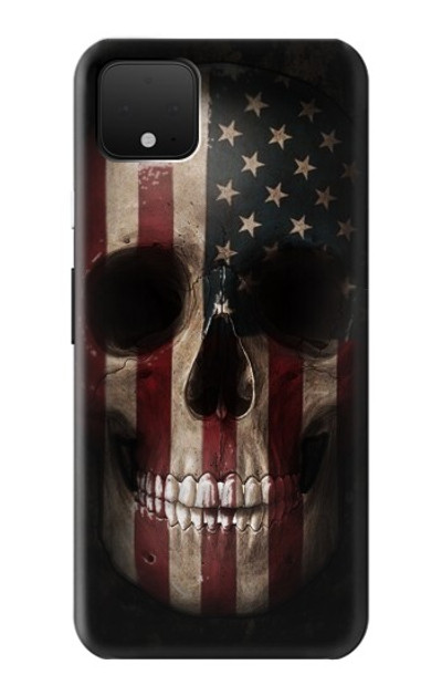 S3850 American Flag Skull Case Cover Custodia per Google Pixel 4