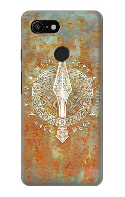 S3827 Gungnir Spear of Odin Norse Viking Symbol Case Cover Custodia per Google Pixel 3