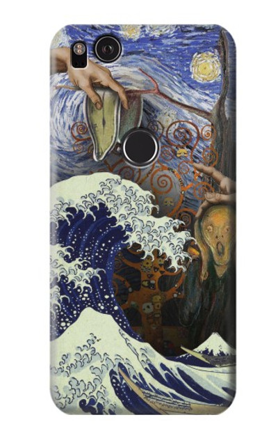 S3851 World of Art Van Gogh Hokusai Da Vinci Case Cover Custodia per Google Pixel 2