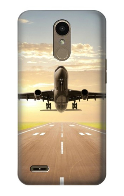 S3837 Airplane Take off Sunrise Case Cover Custodia per LG K10 (2018), LG K30