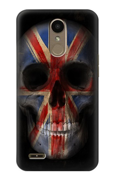S3848 United Kingdom Flag Skull Case Cover Custodia per LG K10 (2018), LG K30
