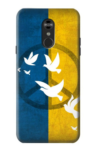 S3857 Peace Dove Ukraine Flag Case Cover Custodia per LG Q Stylo 4, LG Q Stylus