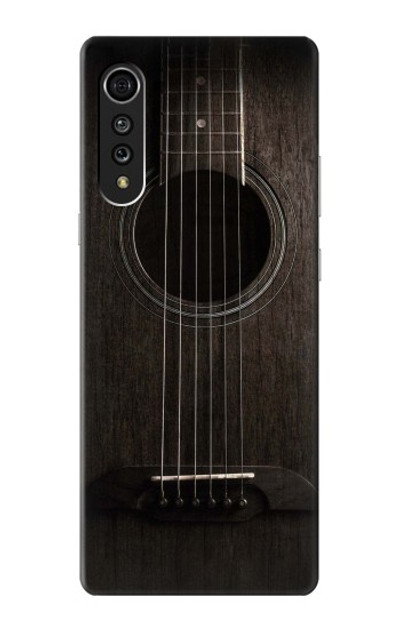S3834 Old Woods Black Guitar Case Cover Custodia per LG Velvet