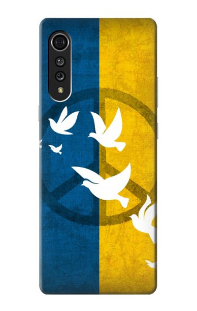 S3857 Peace Dove Ukraine Flag Case Cover Custodia per LG Velvet