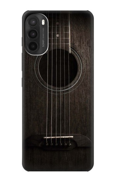 S3834 Old Woods Black Guitar Case Cover Custodia per Motorola Moto G71 5G