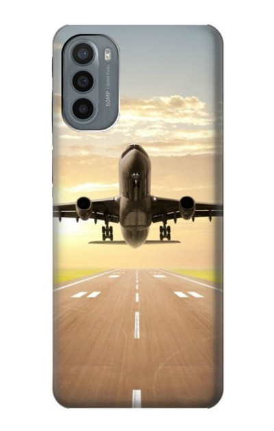 S3837 Airplane Take off Sunrise Case Cover Custodia per Motorola Moto G31