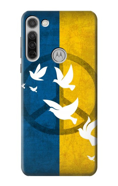S3857 Peace Dove Ukraine Flag Case Cover Custodia per Motorola Moto G8