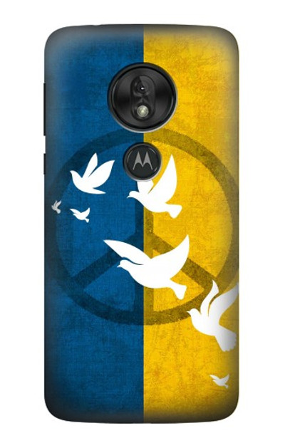 S3857 Peace Dove Ukraine Flag Case Cover Custodia per Motorola Moto G7 Power