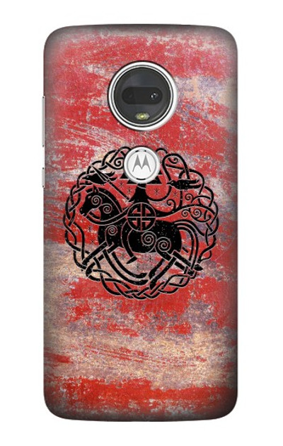 S3831 Viking Norse Ancient Symbol Case Cover Custodia per Motorola Moto G7, Moto G7 Plus