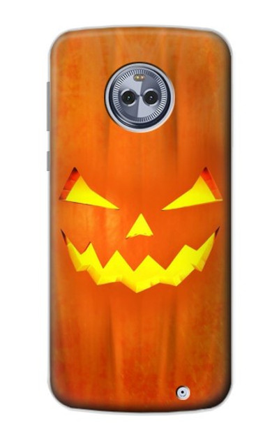 S3828 Pumpkin Halloween Case Cover Custodia per Motorola Moto X4