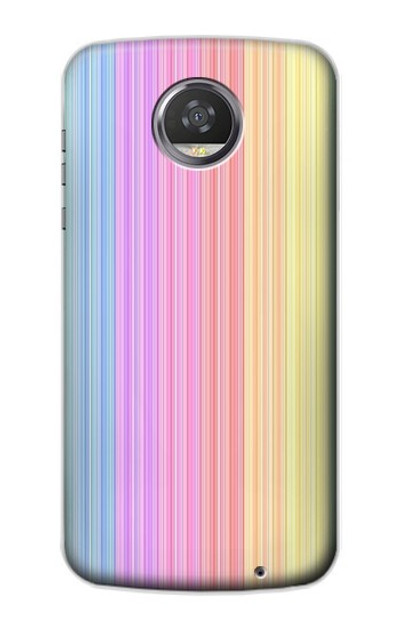 S3849 Colorful Vertical Colors Case Cover Custodia per Motorola Moto Z2 Play, Z2 Force