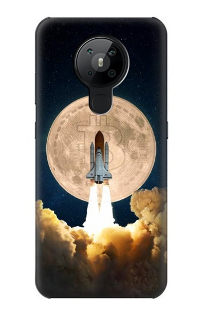 S3859 Bitcoin to the Moon Case Cover Custodia per Nokia 5.3