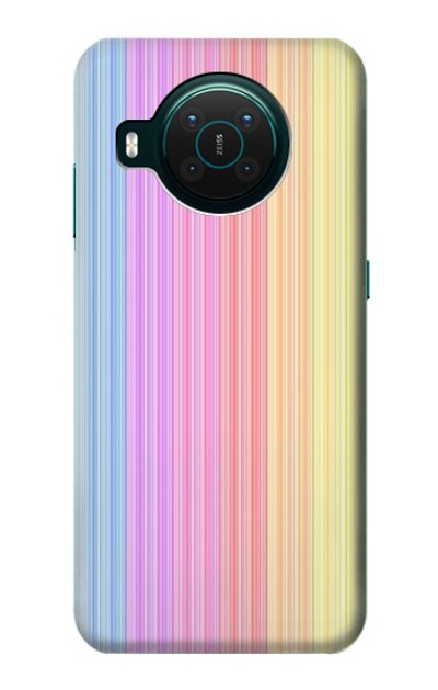 S3849 Colorful Vertical Colors Case Cover Custodia per Nokia X10