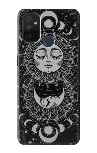 S3854 Mystical Sun Face Crescent Moon Case Cover Custodia per OnePlus Nord N100