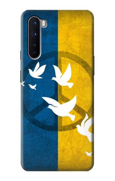 S3857 Peace Dove Ukraine Flag Case Cover Custodia per OnePlus Nord