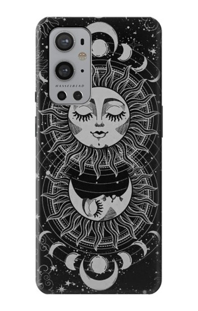 S3854 Mystical Sun Face Crescent Moon Case Cover Custodia per OnePlus 9 Pro