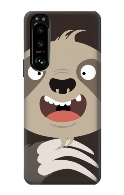 S3855 Sloth Face Cartoon Case Cover Custodia per Sony Xperia 5 III