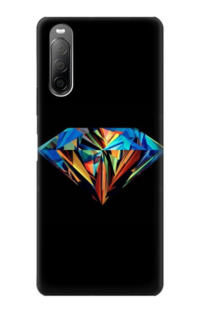 S3842 Abstract Colorful Diamond Case Cover Custodia per Sony Xperia 10 II