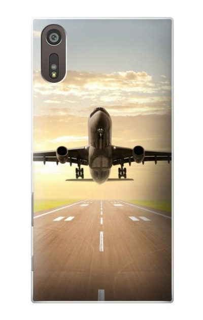 S3837 Airplane Take off Sunrise Case Cover Custodia per Sony Xperia XZ