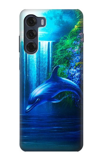 S0385 Dolphin Case Cover Custodia per Motorola Moto G200 5G