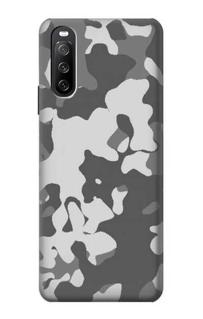 S2186 Gray Camo Camouflage Graphic Printed Case Cover Custodia per Sony Xperia 10 III Lite