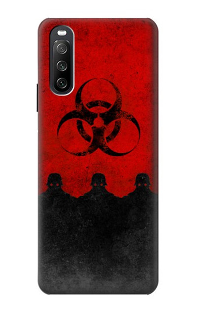 S2917 Biohazards Virus Red Alert Case Cover Custodia per Sony Xperia 10 III Lite