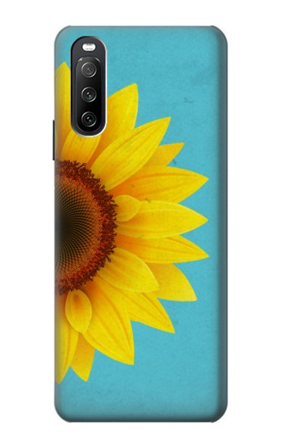 S3039 Vintage Sunflower Blue Case Cover Custodia per Sony Xperia 10 III Lite