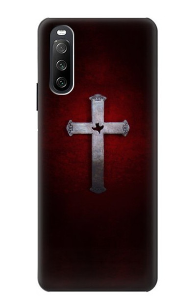 S3160 Christian Cross Case Cover Custodia per Sony Xperia 10 III Lite