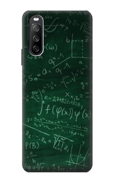 S3190 Math Formula Greenboard Case Cover Custodia per Sony Xperia 10 III Lite