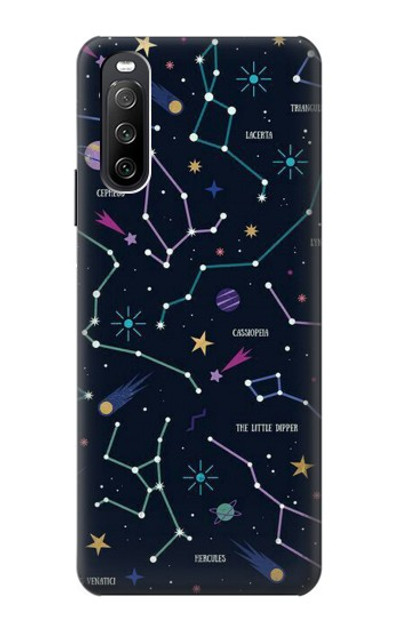 S3220 Star Map Zodiac Constellations Case Cover Custodia per Sony Xperia 10 III Lite