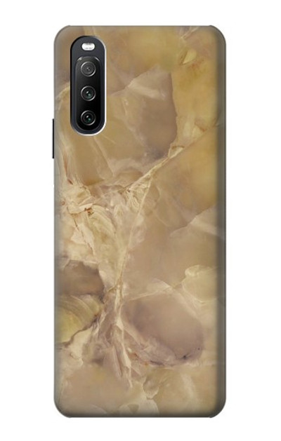 S3240 Yellow Marble Stone Case Cover Custodia per Sony Xperia 10 III Lite