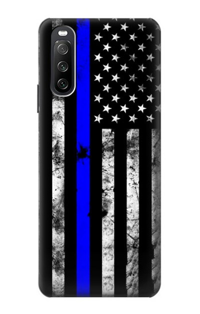 S3244 Thin Blue Line USA Case Cover Custodia per Sony Xperia 10 III Lite