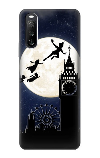 S3249 Peter Pan Fly Full Moon Night Case Cover Custodia per Sony Xperia 10 III Lite