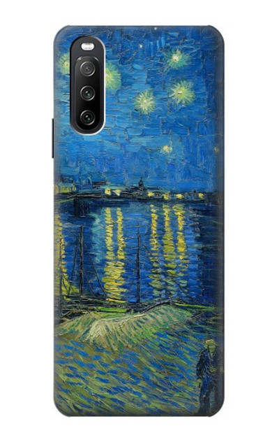 S3336 Van Gogh Starry Night Over the Rhone Case Cover Custodia per Sony Xperia 10 III Lite