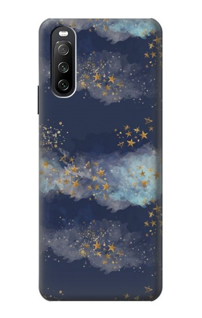 S3364 Gold Star Sky Case Cover Custodia per Sony Xperia 10 III Lite