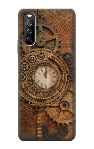 S3401 Clock Gear Steampunk Case Cover Custodia per Sony Xperia 10 III Lite