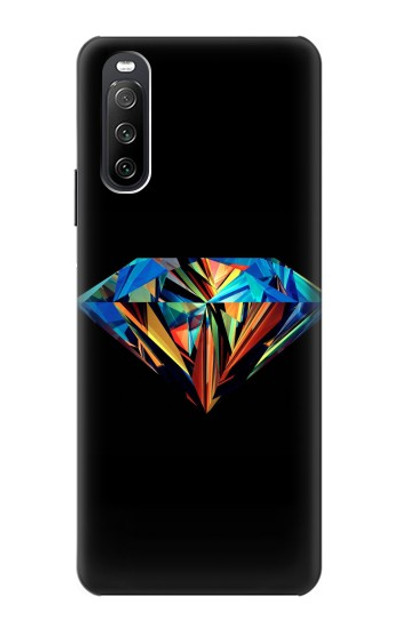 S3842 Abstract Colorful Diamond Case Cover Custodia per Sony Xperia 10 III Lite