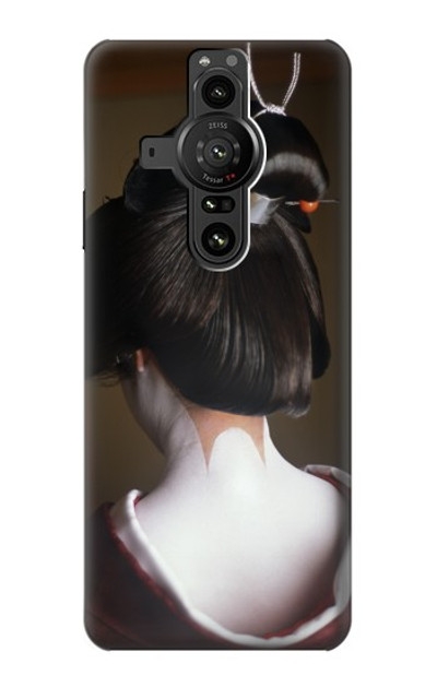 S1337 Japan Geisha Neck Case Cover Custodia per Sony Xperia Pro-I
