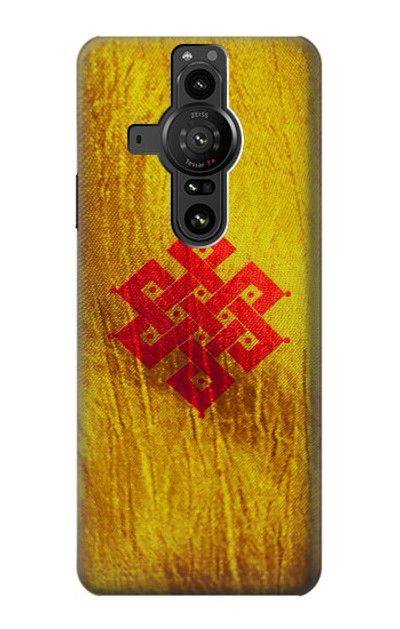 S2318 Eternal Knot Buddhist Spiritual Meditation Case Cover Custodia per Sony Xperia Pro-I S2318 Eternal Knot Buddhist Spiritual Meditation Case Cover Custodia per Sony Xperia Pro-I