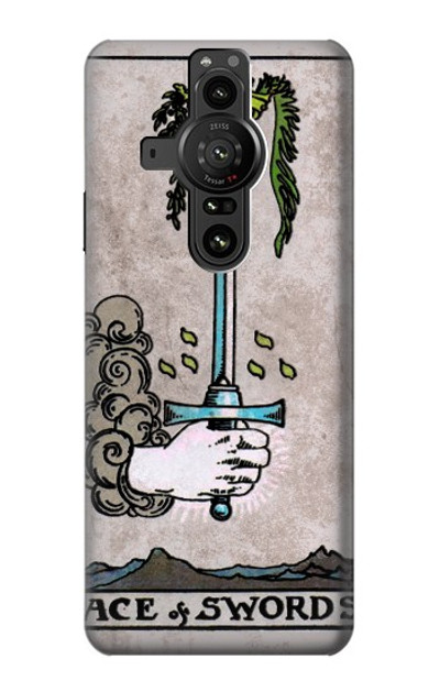 S2482 Tarot Card Ace of Swords Case Cover Custodia per Sony Xperia Pro-I S2482 Tarot Card Ace of Swords Case Cover Custodia per Sony Xperia Pro-I