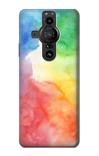 S2945 Colorful Watercolor Case Cover Custodia per Sony Xperia Pro-I