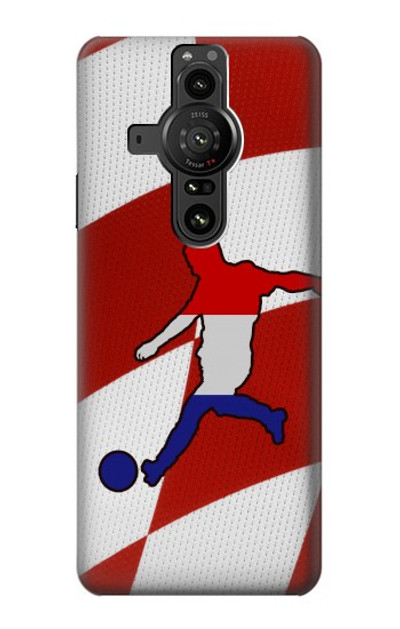 S2993 Croatia Football Soccer Case Cover Custodia per Sony Xperia Pro-I
