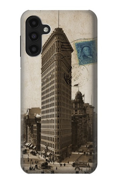 S2832 New York 1903 Flatiron Building Postcard Case Cover Custodia per Samsung Galaxy A13 4G