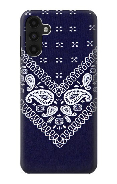S3357 Navy Blue Bandana Pattern Case Cover Custodia per Samsung Galaxy A13 4G