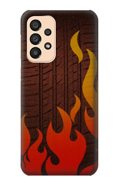 S2988 Rally Car Tire Fire Case Cover Custodia per Samsung Galaxy A33 5G