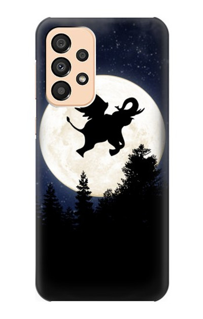 S3323 Flying Elephant Full Moon Night Case Cover Custodia per Samsung Galaxy A33 5G
