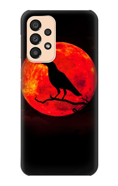 S3328 Crow Red Moon Case Cover Custodia per Samsung Galaxy A33 5G