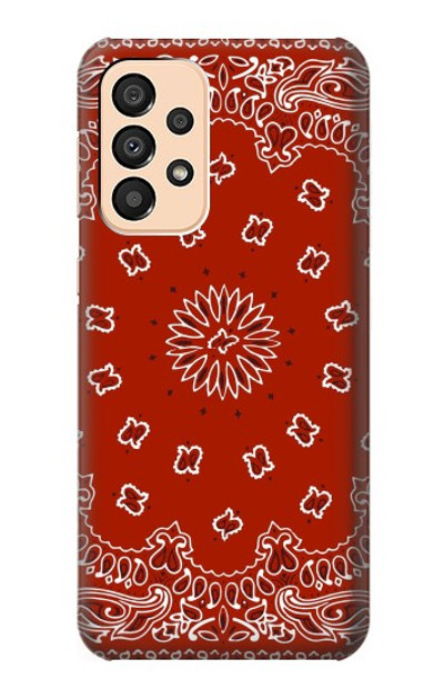 S3355 Bandana Red Pattern Case Cover Custodia per Samsung Galaxy A33 5G