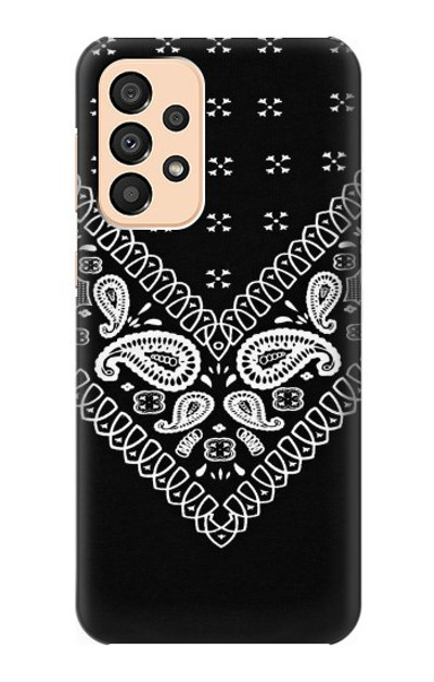 S3363 Bandana Black Pattern Case Cover Custodia per Samsung Galaxy A33 5G